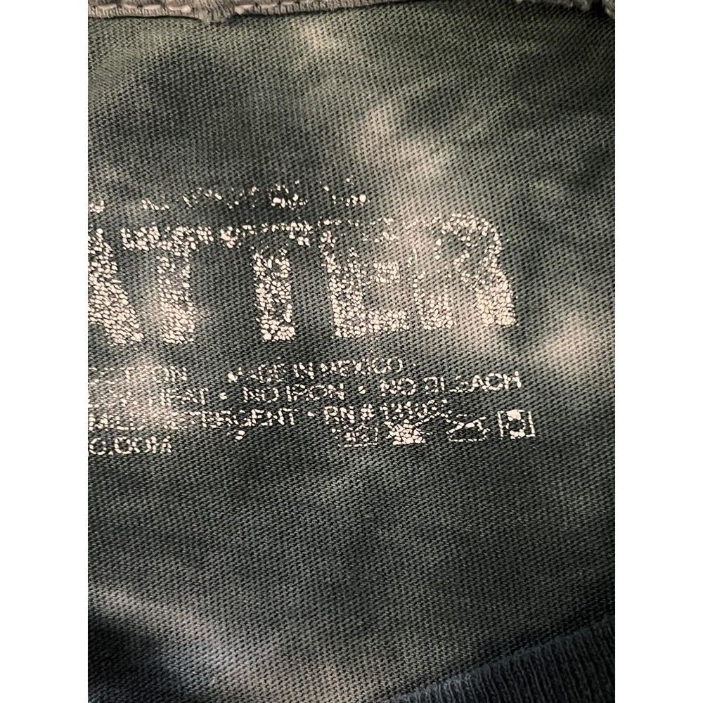 Hot Topic Shirt Womens Size Small Black Tie Dye Sarcastic Moth Graphic Tee - Picture 9 of 9